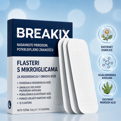 Breakix® VeinTarget flasteri s mikroiglicama