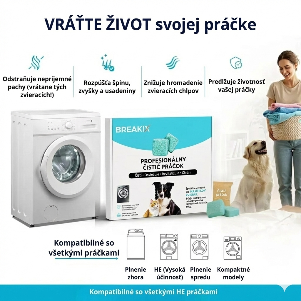 Profesionalno sredstvo za čišćenje perilice rublja – aktivni enzimi