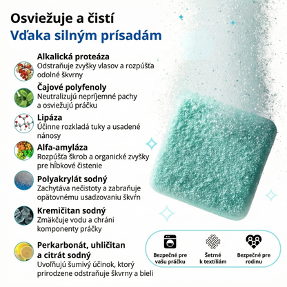 Profesionalno sredstvo za čišćenje perilice rublja – aktivni enzimi